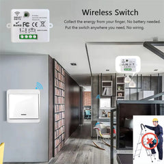 Light Switch Push Button Remote Control Wireless Wall Panels Switch Mini Remote Relay 220v 10a for Home Improvement Electric