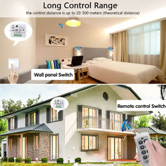 Light Switch Push Button Remote Control Wireless Wall Panels Switch Mini Remote Relay 220v 10a for Home Improvement Electric