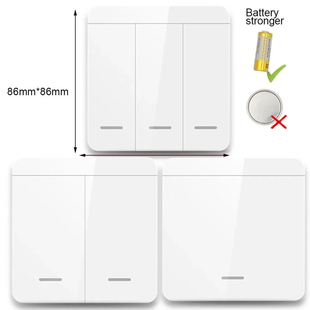 433Mhz Wireless Wall-panel Switches Electrical Control for Ceiling Lamp Ledlight Fan,Rf Remote Control Relay Receiver AC 85-265V