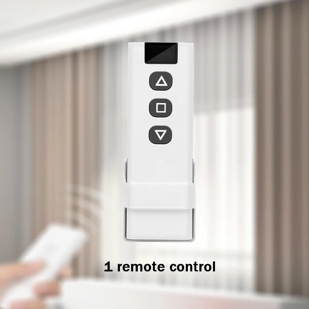 433MHz Wireless Curtain Switch Remote Control System AC 220V 10A rf Relay Receiver e Transmissor para Cortinas/Motores/Persianas