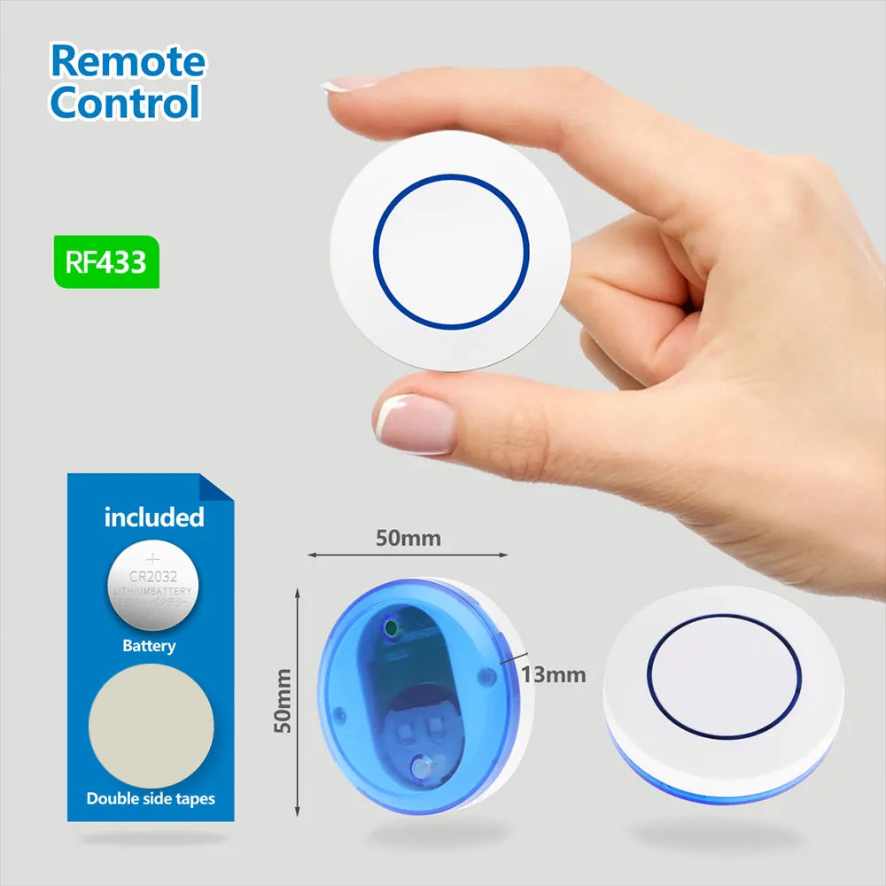 AC 90-250V 433Mhz RF Wireless Smart Light Switch 10A Interrupteur And Push Button Switch Transmitter for Led Door Home Appliance