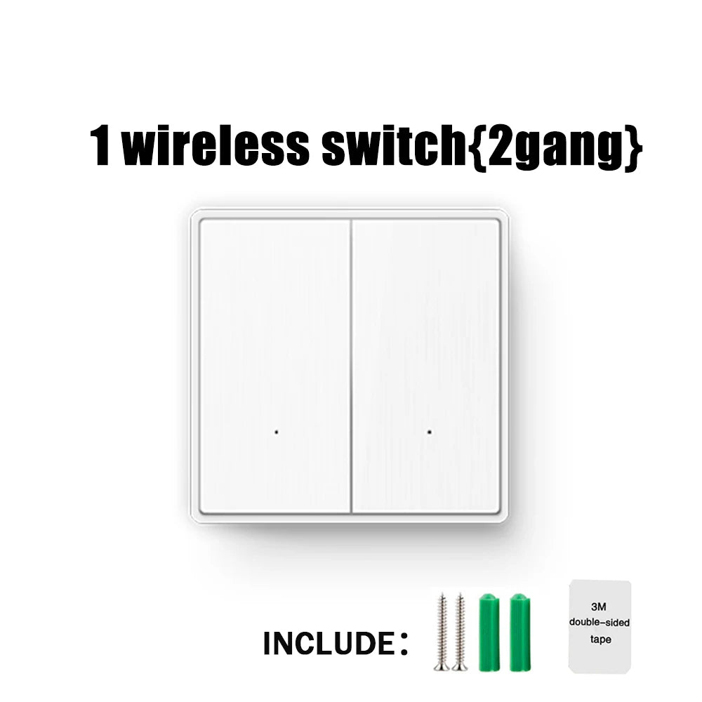 433Mhz Wireless Light Switch Without Neutral Wiring and 1/2/3gang Wall Panel Switch On Off 10A 110V 220V Receiver for Lamp Fan