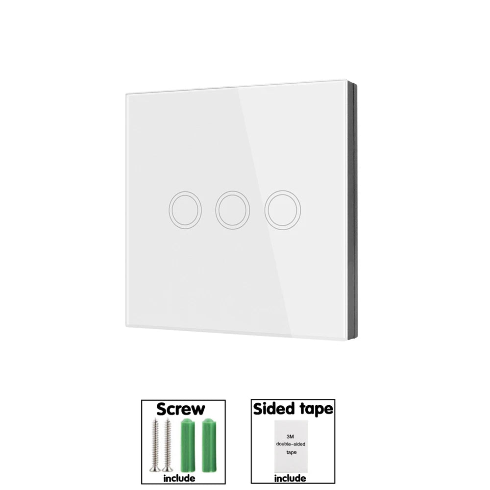 Wifi Tuya Mini Smart Light Switch 433MHZ Wireless Wall Panel Touch Switch 220V 10A Relay Works with Alexa Google Home Smart Life