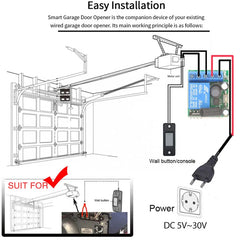 433 Mhz Controle Remoto Universal Interruptor Sem Fio 5V 30V 10A 1 Canal Receptor de Rádio 80 Metros Controle Remoto para Portão Porta Led