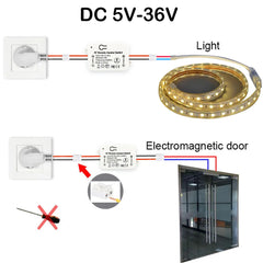 RF 433 Mhz Controle Remoto Universal Wireless Switch DC 12V 24V 36V Relé Receptor Controle Remoto para Portão DC Eletrodomésticos Led Ventilador