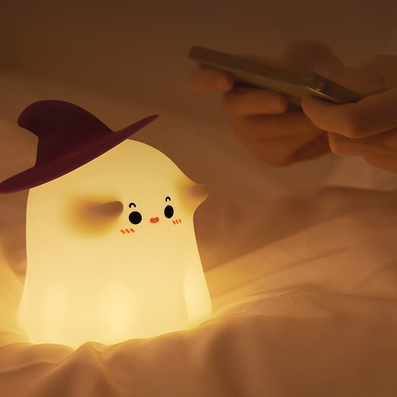 Adorable Ghost Night Light, Mood-Boosting Desk Decor Birthday Gift for Girls and Girlfriends