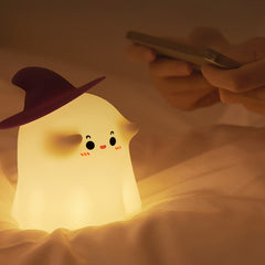 Adorable Ghost Night Light, Mood-Boosting Desk Decor Birthday Gift for Girls and Girlfriends