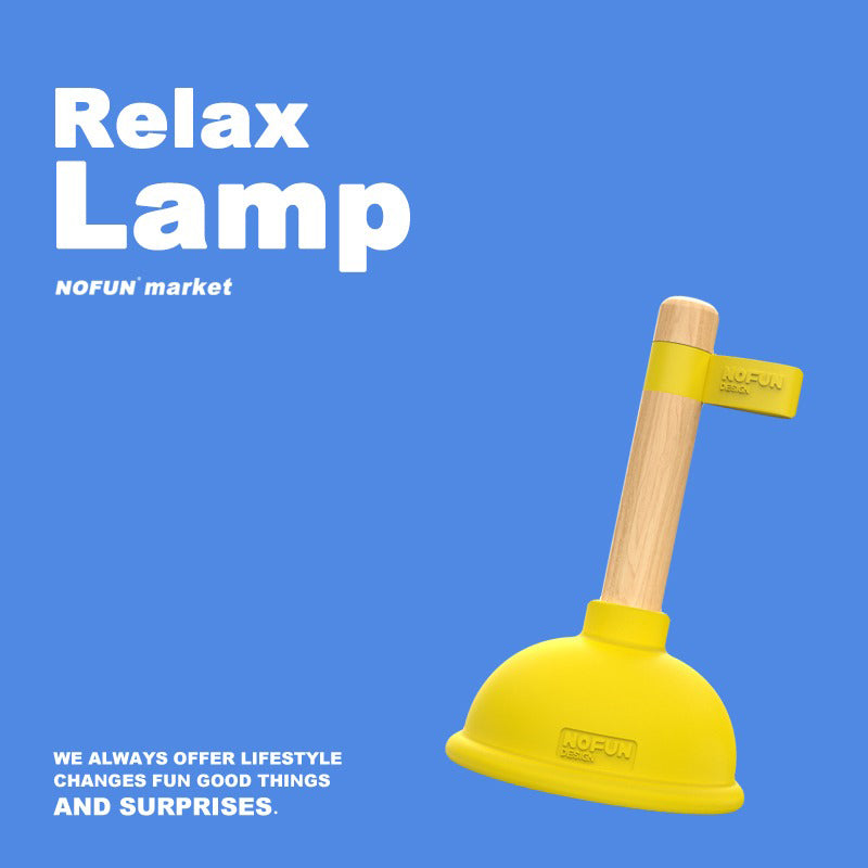 Stress-Relief Toilet Plunger Light, Creative Gag Gift for Boys, Girls, Boyfriends, and Girlfriends