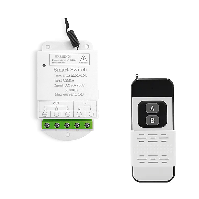 AC 90V~250V 433Mhz Universal Wireless Remote Control Switch AC 85V ~ 250V 110V 220V 2CH Relay Receiver Module and RF 433 Mhz Remote Controls