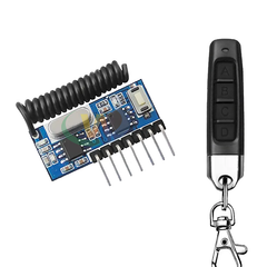 Módulo transmissor e receptor rf de 433 mhz Módulo transmissor e receptor rf Controle remoto inteligente ir e rf