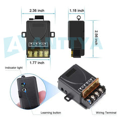 433mhz AC 220V 30a wireless remote control switch Wireless remote controlled relay switch