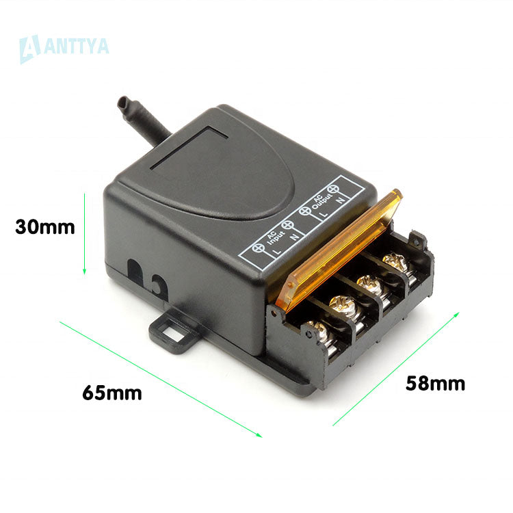 220V 30A relé RF sem fio interruptor de controle remoto interruptor de alta potência 433 MHz controle remoto 