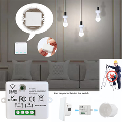 433Mhz Controle Remoto Sem Fio AC220V Universal RF Relé Módulo Receptor Luz Controle Remoto Para Luz Led