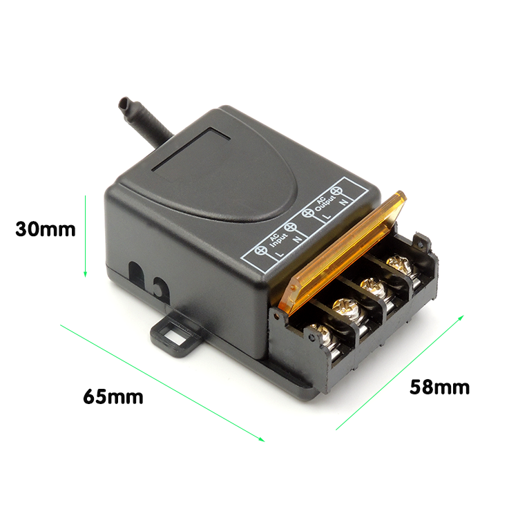 220V 30A relé Interruptor de controle remoto sem fio RF Interruptor de controle remoto sem fio Receptor Transmissor 315/433 Controle remoto