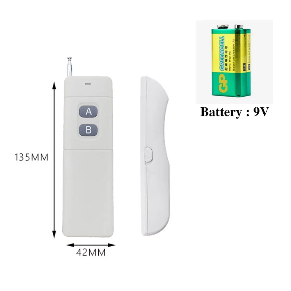 Transmissor de longo alcance de 1000 m DC12v 2 canais rf receptor interruptor de controle remoto sem fio 433 mhz para luz de trava de motor de porta de garagem