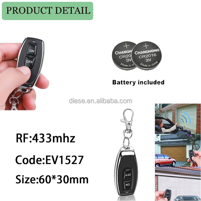 DC 12V RF433 1CH Relay Receiver Module Wireless Control Switch Transmitter 433Mhz Remote Controls