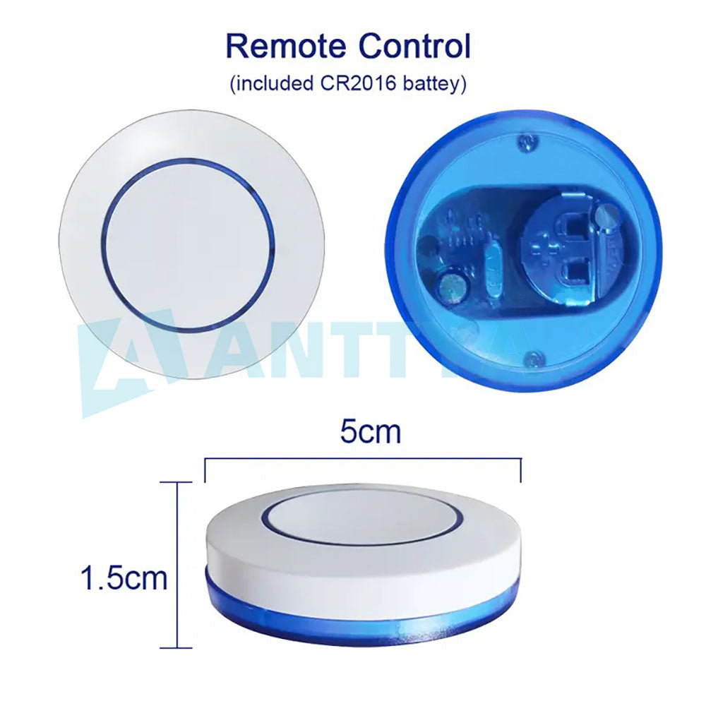 Interruptor de luz sem fio 220 V 433 MHz Interruptor de controle remoto de contato seco Mini módulo de relé 10 A Painel de parede para controle de garagem/fechadura/LED