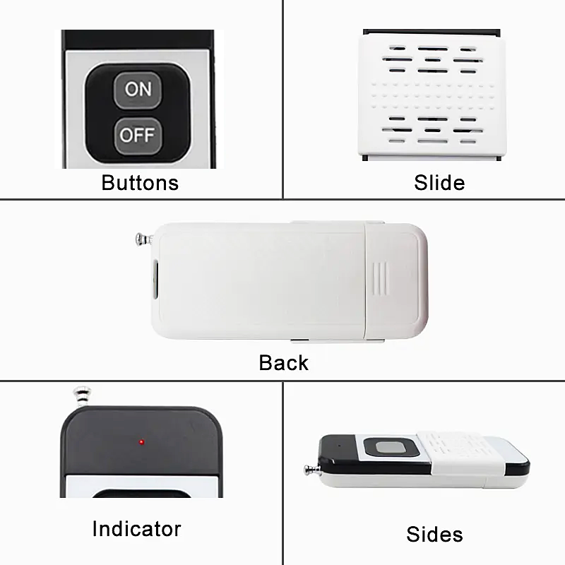 2 Channel DC 24V relay 433MHZ Wireless RF Receiver Controller ON OFF for Security Alarm Motorcycles Garage Door